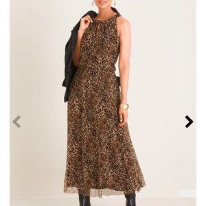 Chico’s Leopard Print Halter Dress (NWT)